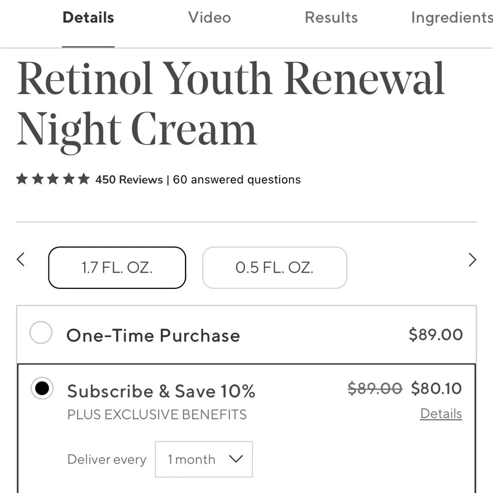 Murad Resurgence Retinol Youth Renewal Night Cream